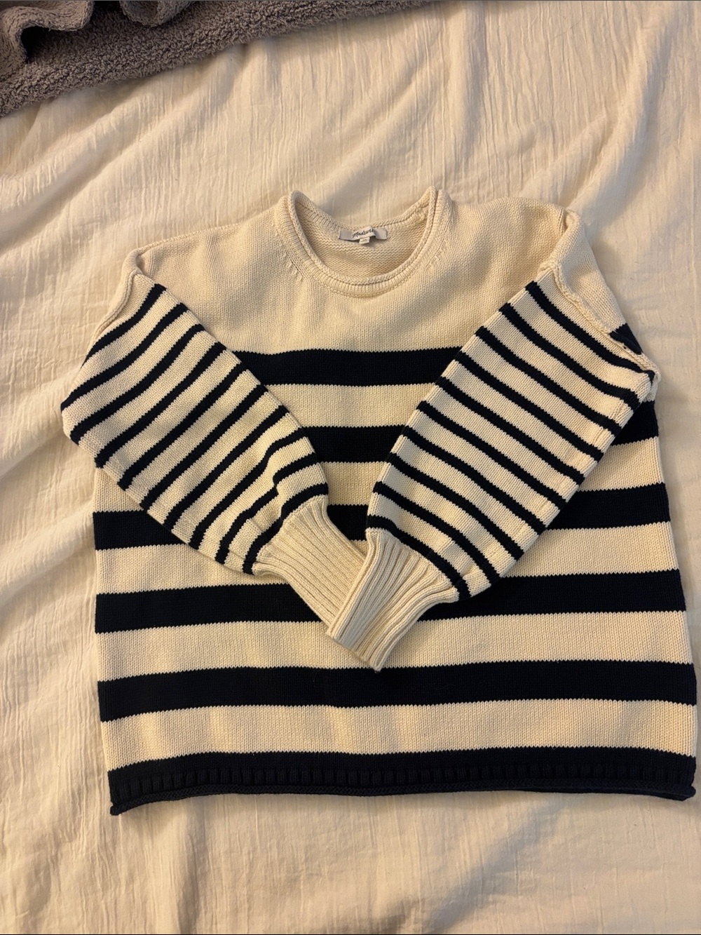 Madewell Striped Sweater 100% cotton